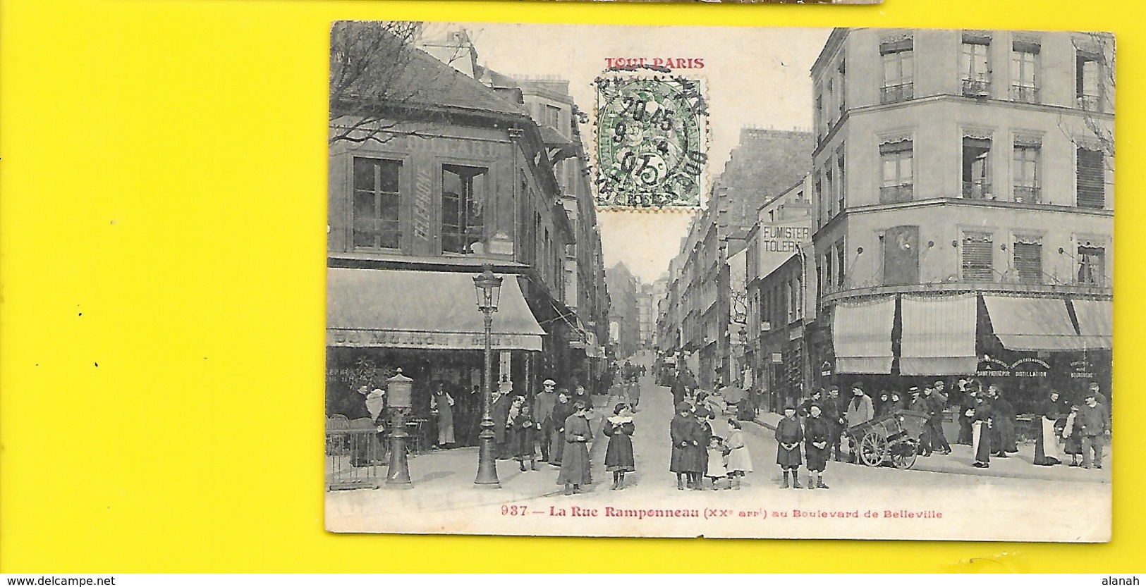 PARIS 20° Rue Ramponneau Au Bd De Belleville Commerces (Fleury) (75) - District 20