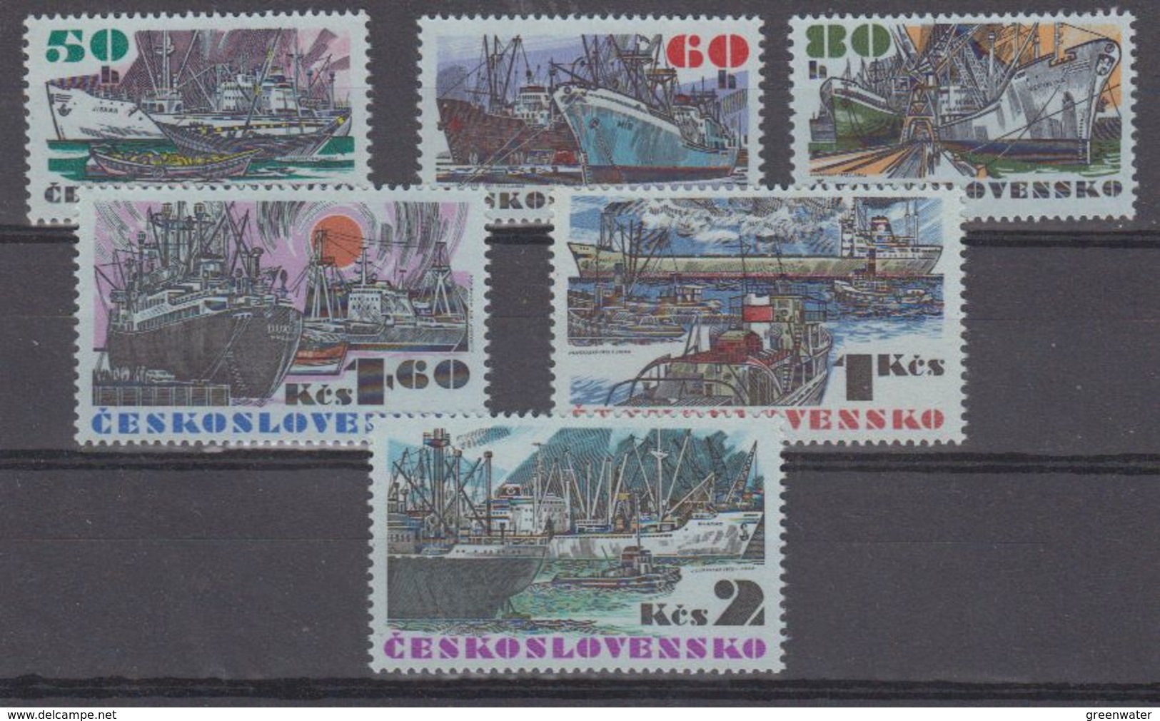 Czechoslovakia 1972 Ocean Vessels 6v ** Mnh (44171) - Ongebruikt