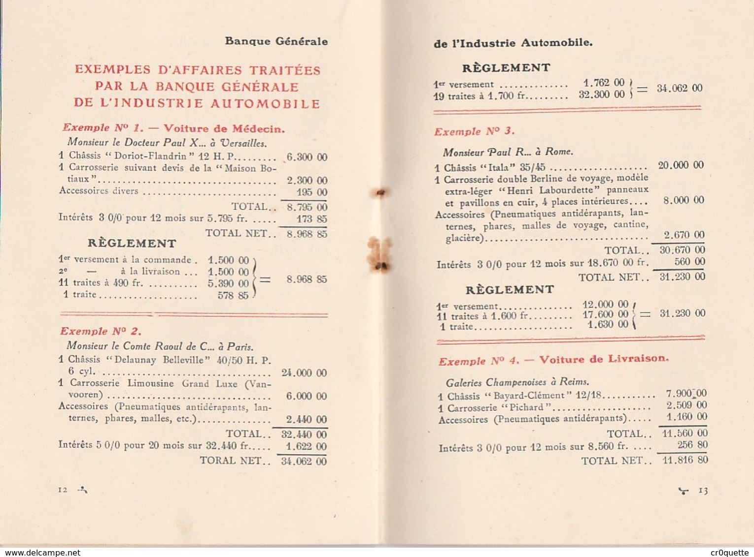 VIEILLE PUBLICITE BANQUE AUTOMOBILE Et AVIATION 75000 PARIS - BLERIOT LATHAM - Advertising