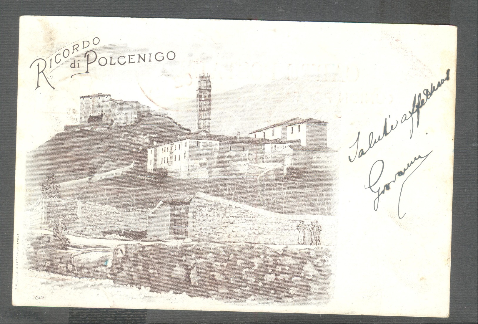 POLCENIGO  -  RICORDO Friuli VENEZIA GIULIA Primi 900 - Udine