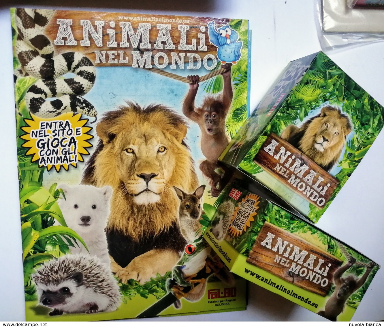 Animali Nel Mondo Album Vuoto+2 Box 100 Bustine FOL. BO Del 2014 - Altri & Non Classificati