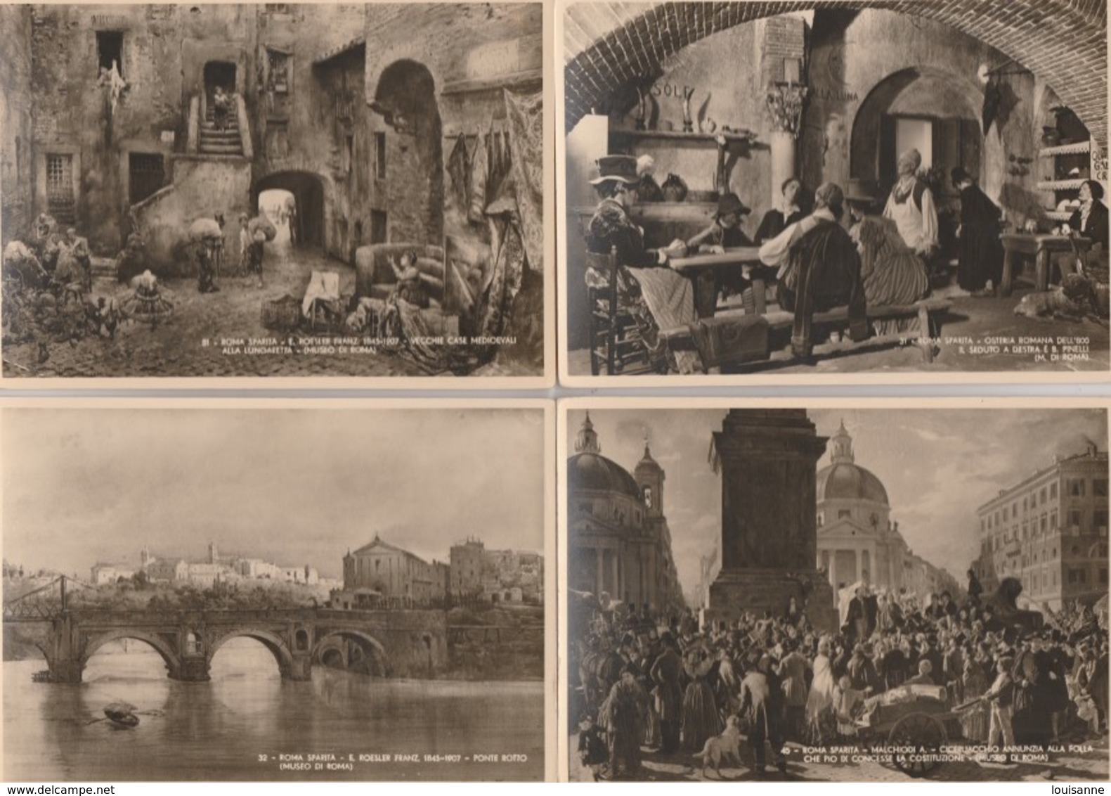 19 / 8 / 365. -  LOT  DE  18  C P M   DE  ROME - DIVERSES  VUES  - Toutes Scanées - Collections & Lots