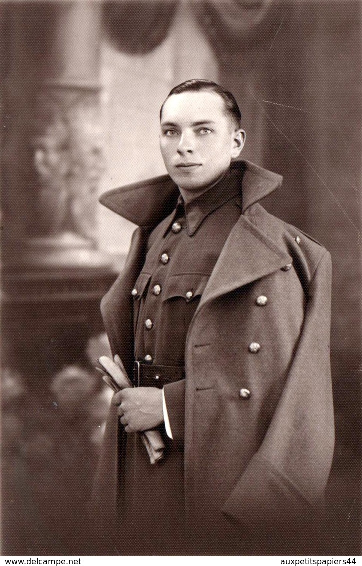 Photo Originale Gay & Playboy En Uniforme Look Dandy En Studio Vers 1910/20 - Belgique - Photo Lux - War, Military