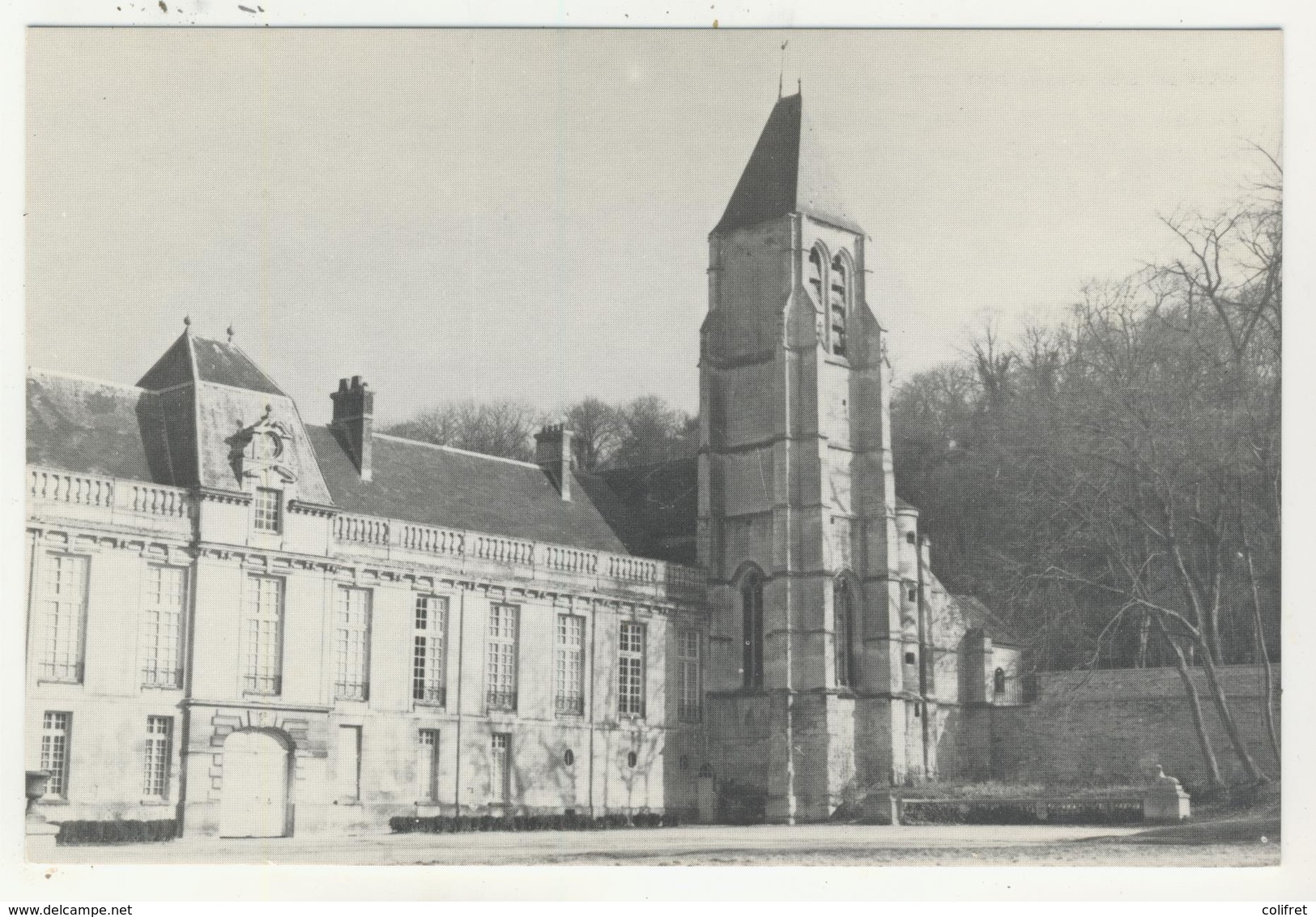 95 - Méry Sur Oise -     Eglise Saint Denis    -    Le Clocher Et Le Château Ségur-Lamoignon - Mery Sur Oise