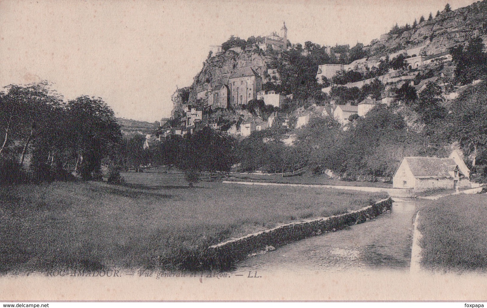 ROCAMADOUR Vue Générale Et L'Alzou Du Midi - Rocamadour