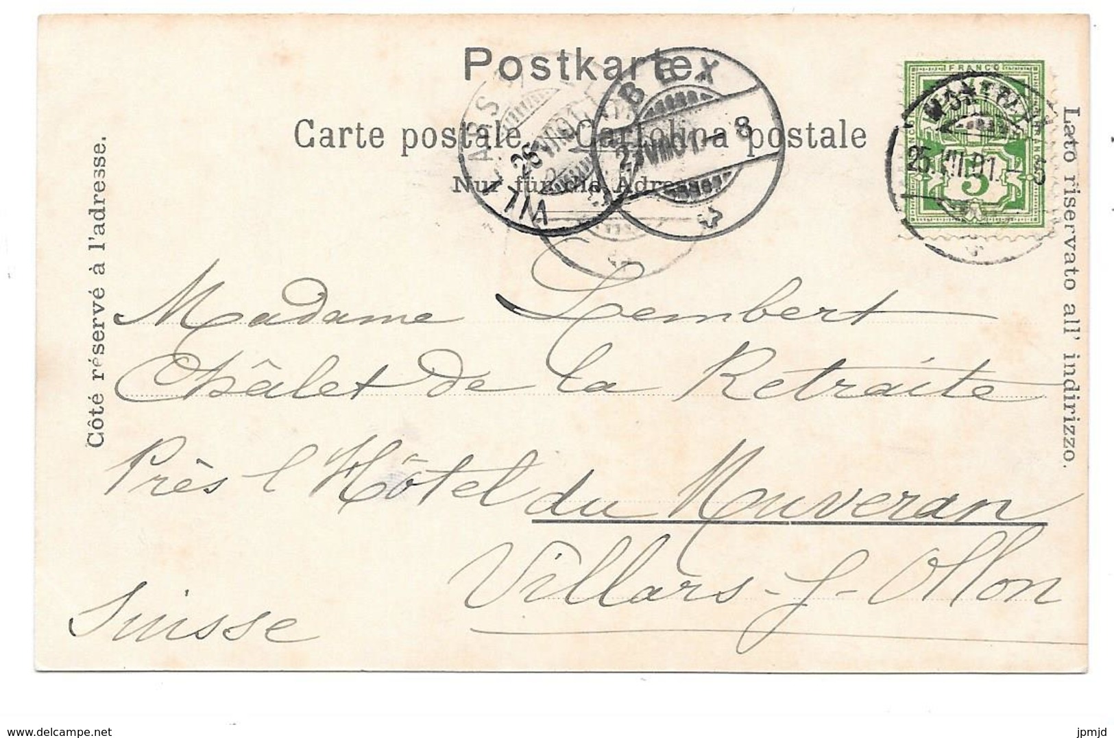 Ollon - Cpa "précurseur" 1901 - Edition CORBAZ & Cie, Lausanne - Lausanne