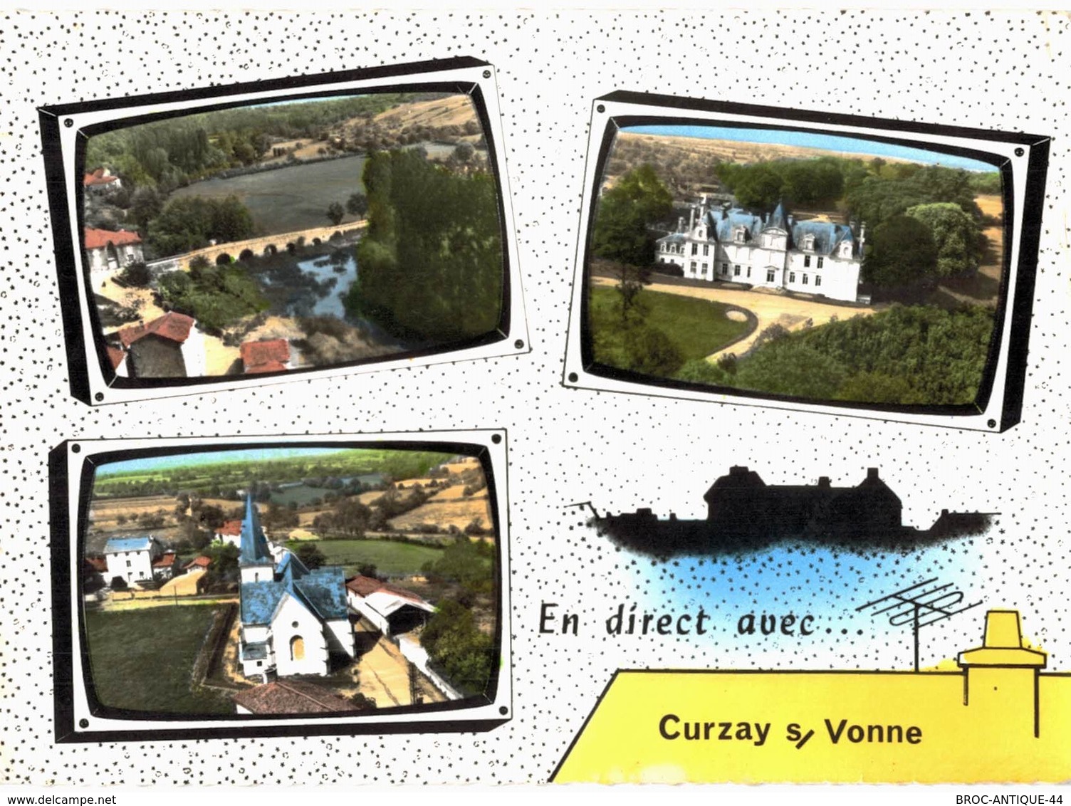 CPM* N°3321 - LOT DE 2 CARTES DE CURZAY-SUR-YONNE - Sonstige & Ohne Zuordnung