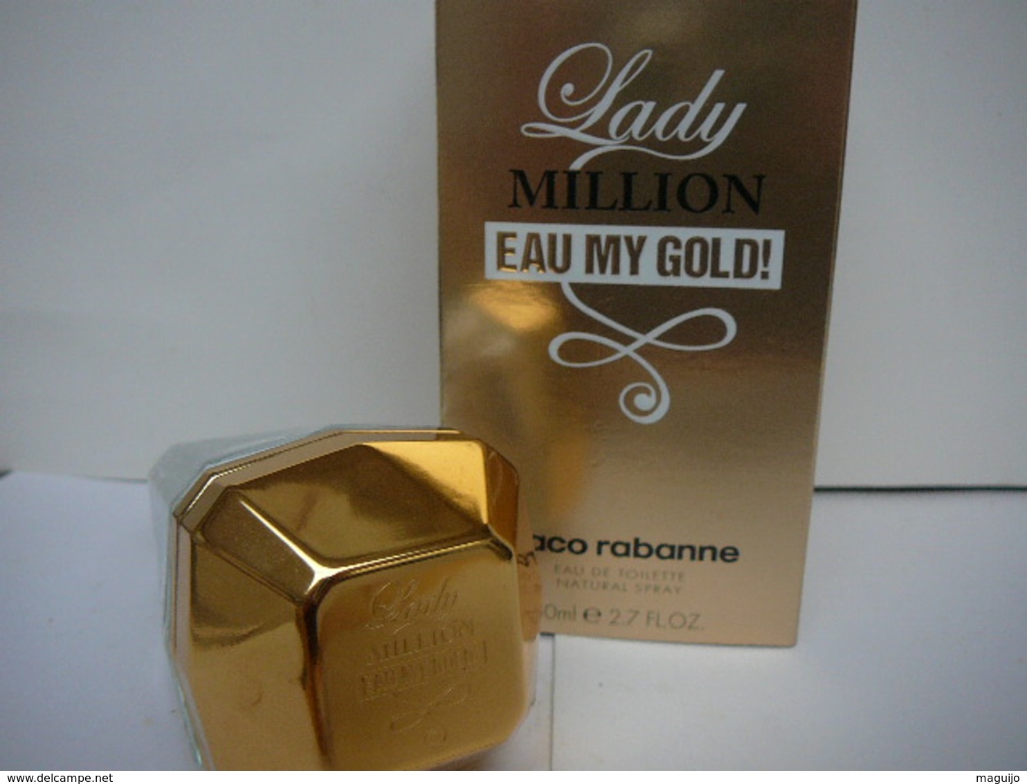 PACO RABANNE " LADY MILLION:EAU MY GOLD"  VAPO 80 ML  VIDE   LIRE ET VOIR!! - Miniatures Femmes (sans Boite)