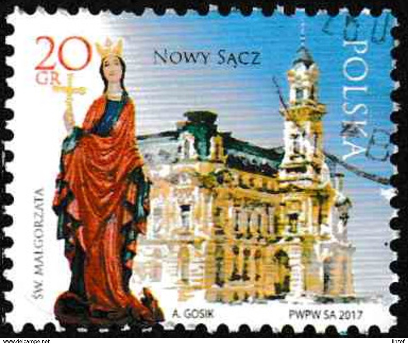 Pologne 2017 Yv. N°4503 - Nowy Sacz - Oblitéré - Gebraucht