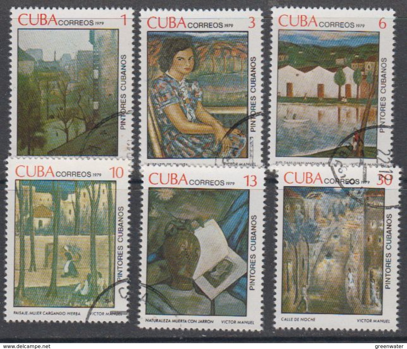Cuba 1979 Paintings 6v Used (44183) - Gebruikt