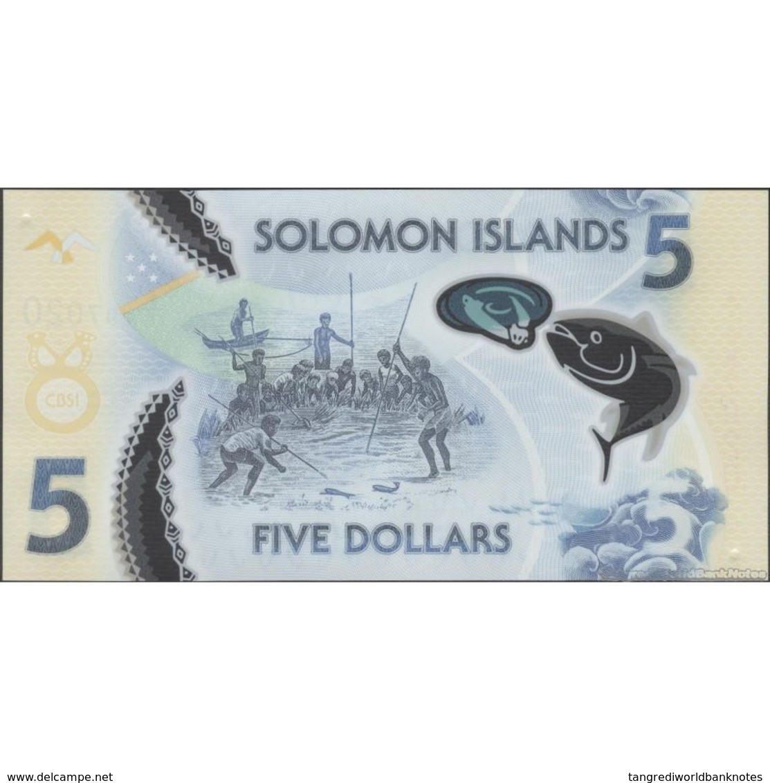 TWN - SOLOMON ISLANDS NEW - 5 Dollars 2019 Polymer - Prefix A/1 UNC - Isla Salomon