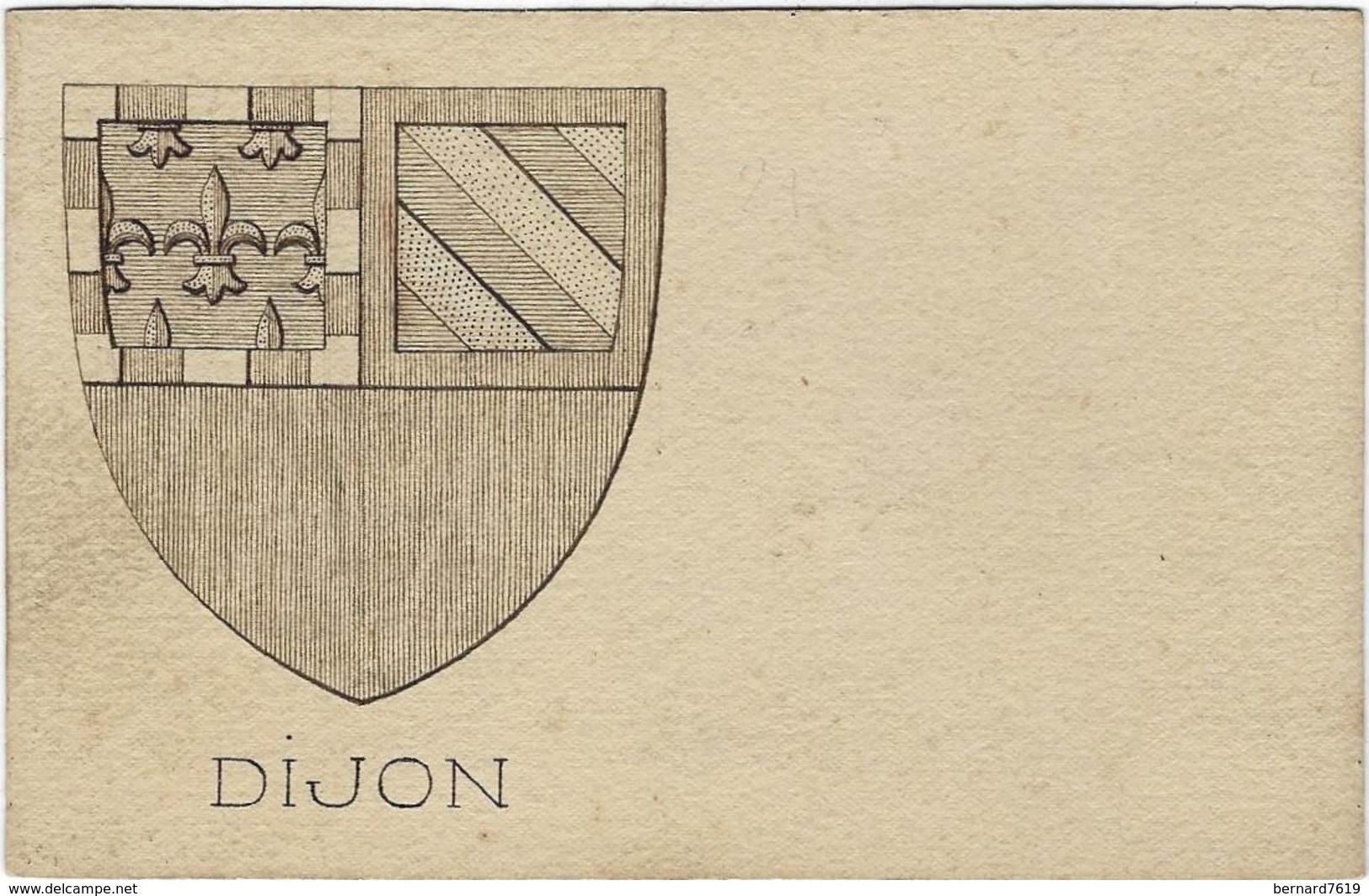 21  Dijon  Carte Blason - Dijon