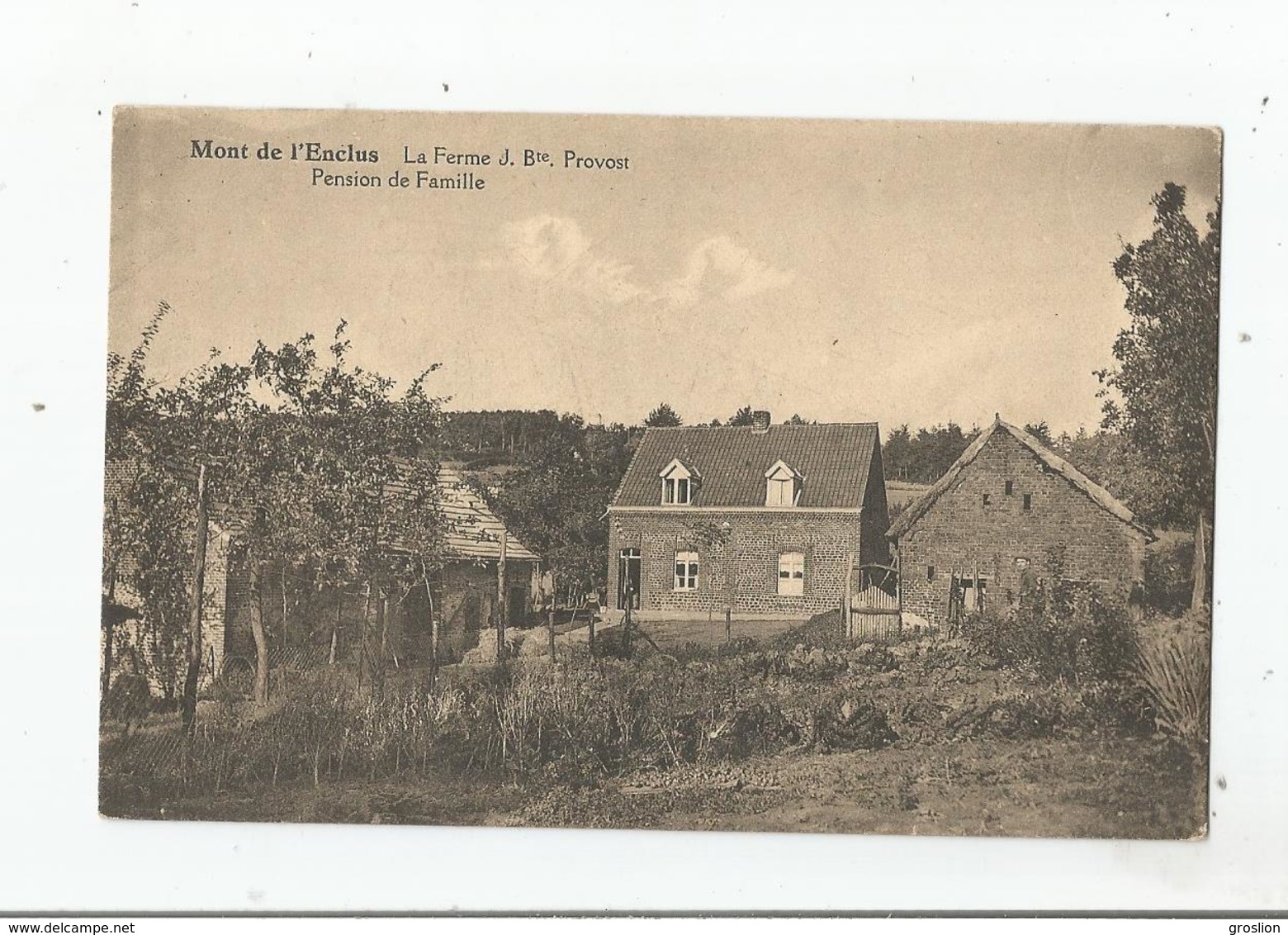 MONT DE L'ENCLUS LA FERME JEAN BAPTISTE  PROVOST PENSION DE FAMILLE 1932 - Mont-de-l'Enclus