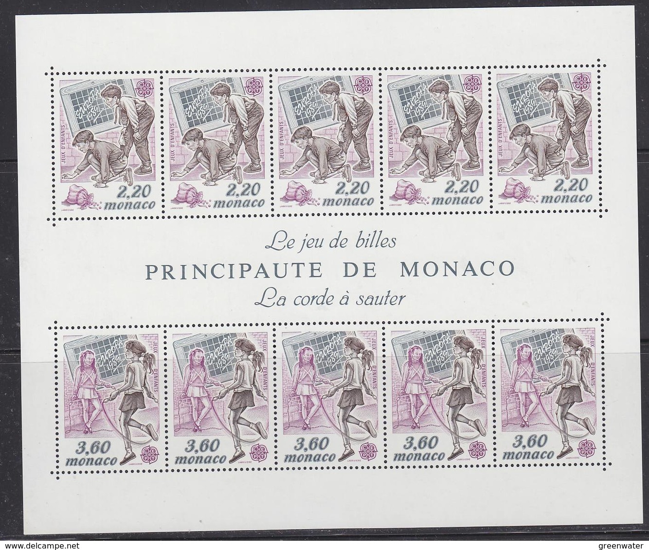 Europa Cept 1989 Monaco  M/s ** Mnh (44187A) - 1989