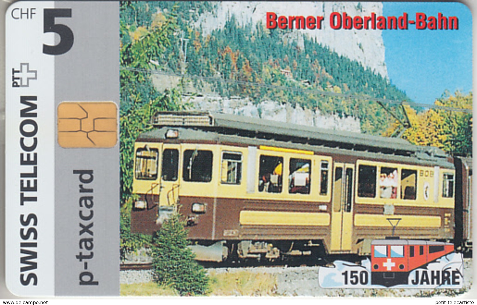 SUISSE - PHONE CARD - TAXCARD-PRIVÉE * CHIP *** TRAIN - ZUG - 150 ANS / 15 *** - Svizzera