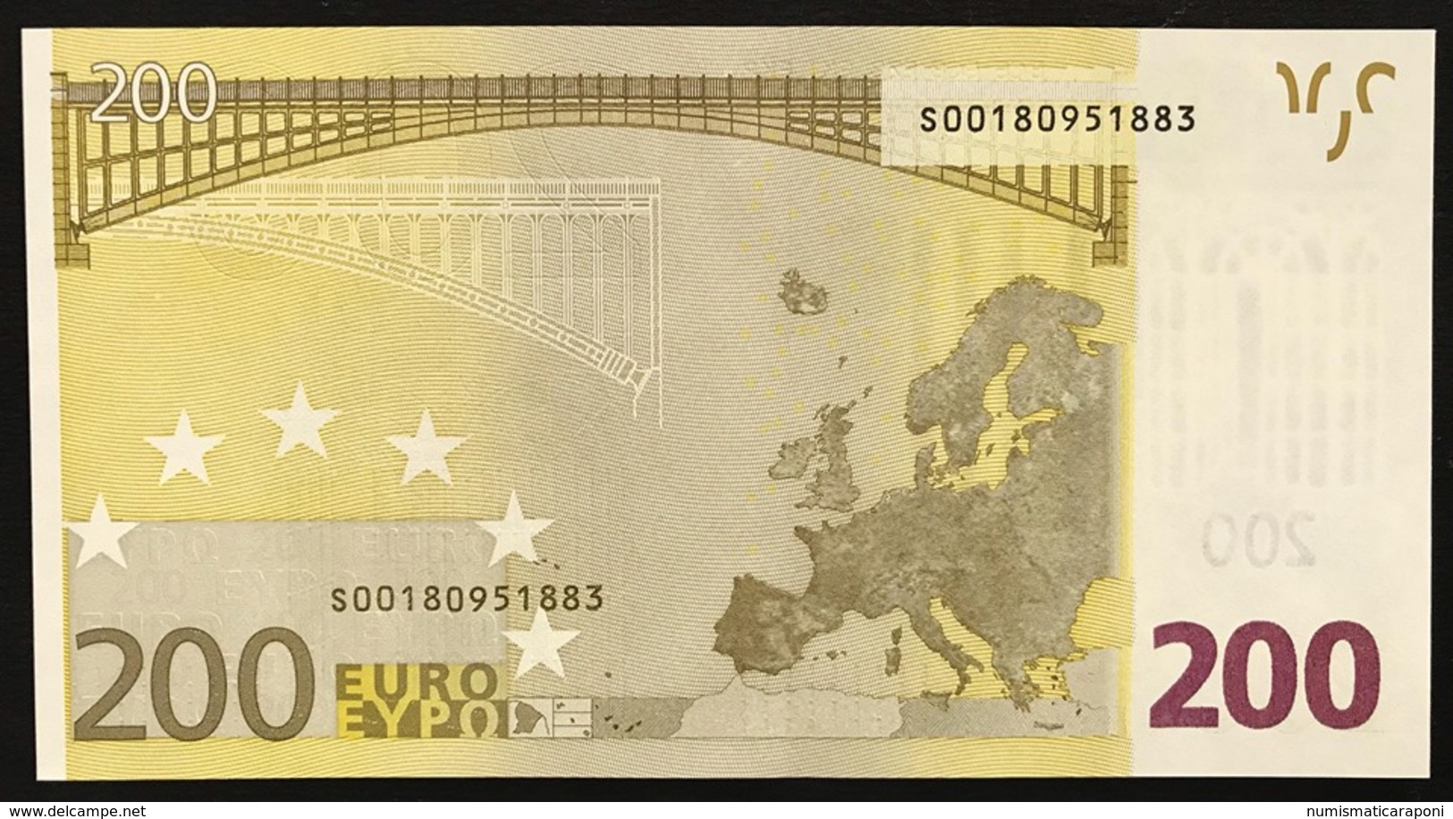 200 €  ITALIA DUISENBERG Q.FDS ABOUT UNC J001G1  Cod.€.167 - 200 Euro