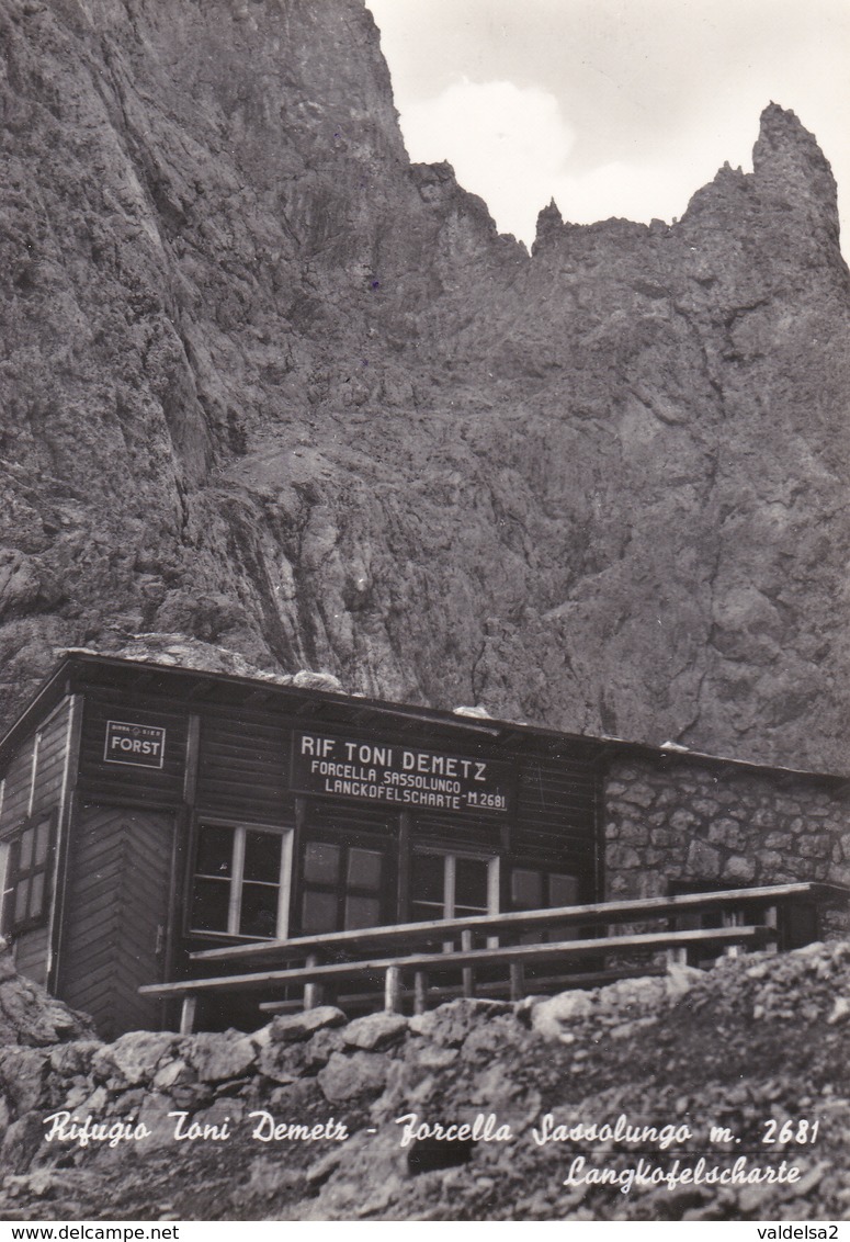 SELVA DI VAL GARDENA - BOLZANO - RIFUGIO TONI DEMETZ ALLA FORCELLA DEL SASSOLUNGO - INSEGNA PUBBLICITARIA BIRRA FORST - Bolzano (Bozen)