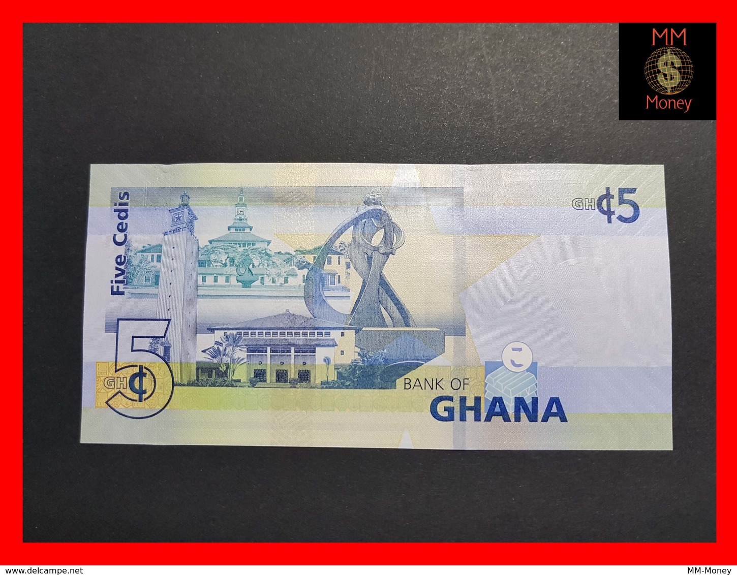 GHANA 5 Cedis  4.3.2019   P.  New  UNC - Ghana