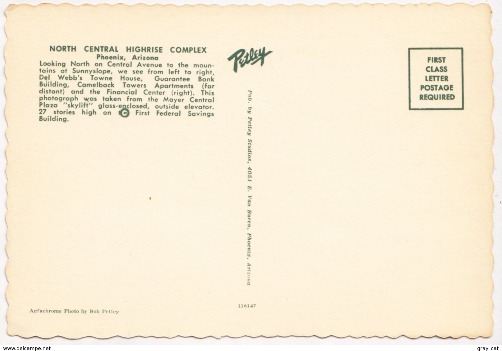 Phoenix, Arizona, North Central Highrise Complex, Unused Postcard [23412] - Phoenix