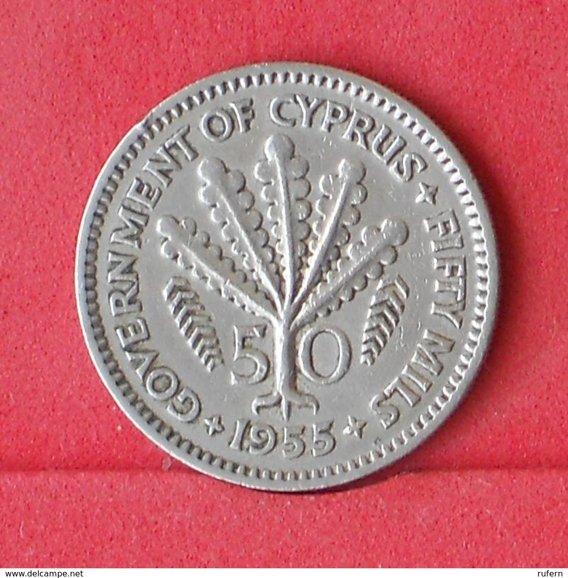 CYPRUS 50 MILS 1955 -    KM# 36 - (Nº30280) - Cyprus