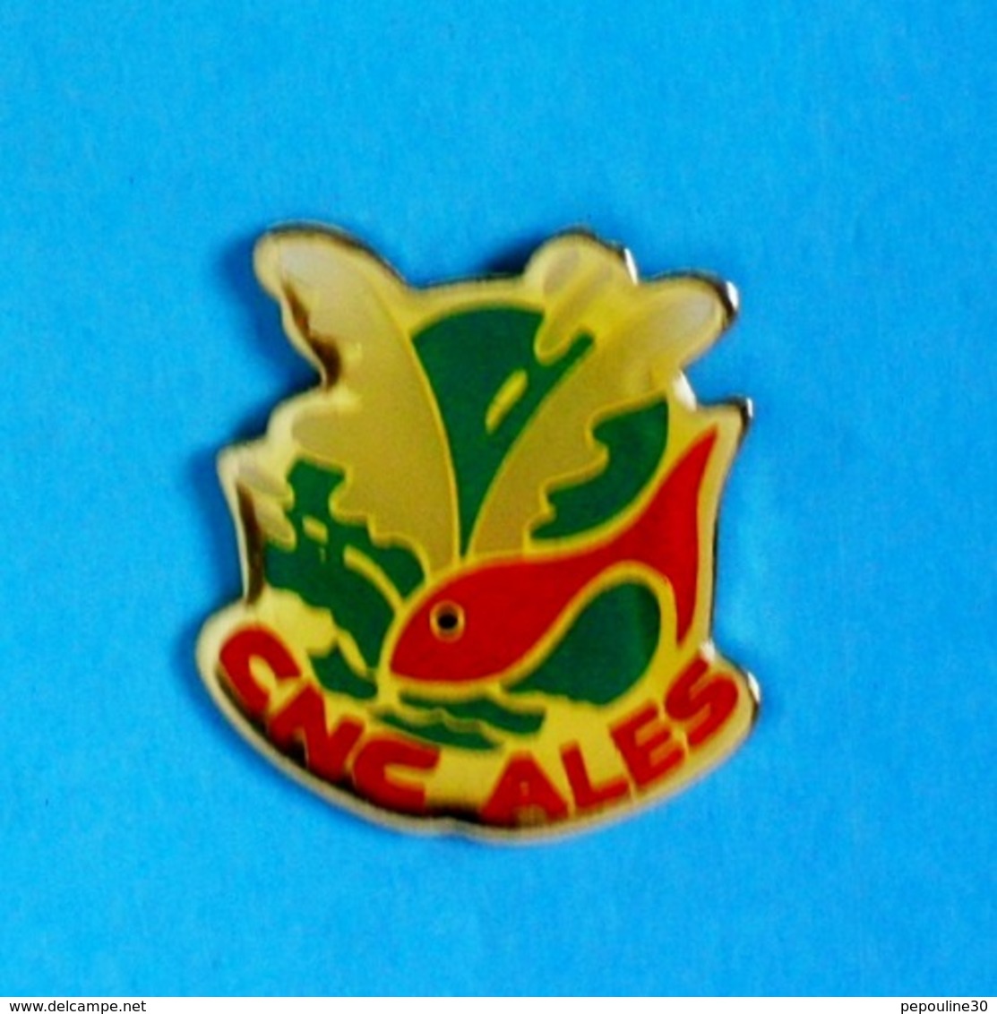 1 PIN'S //  ** CNC / CERCLE NAUTIQUE DES CÉVENNES / ALES / OCCITANIE ** - Natation