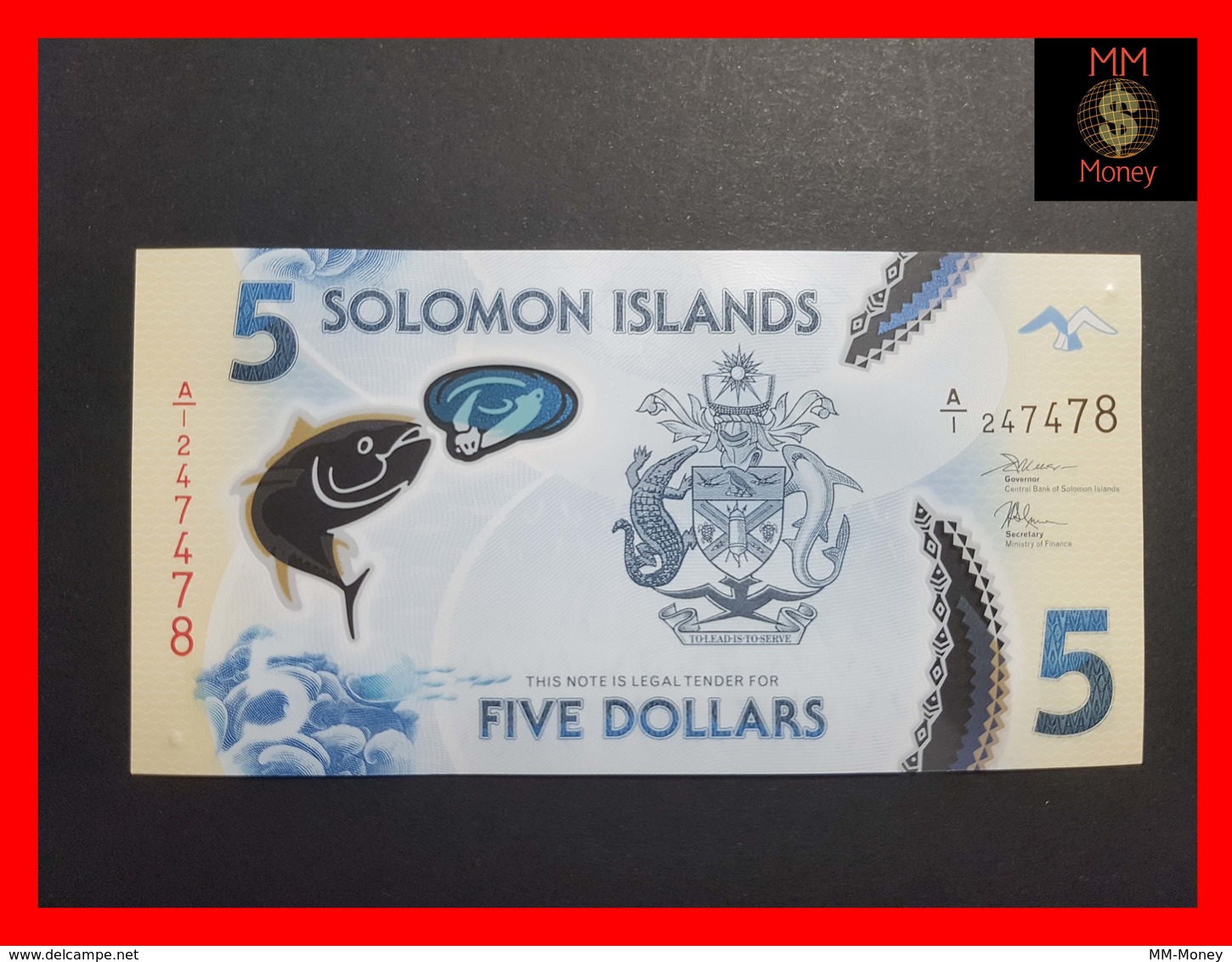 SOLOMON 5 $ 2019  POLYMER P. NEW UNC - Isola Salomon