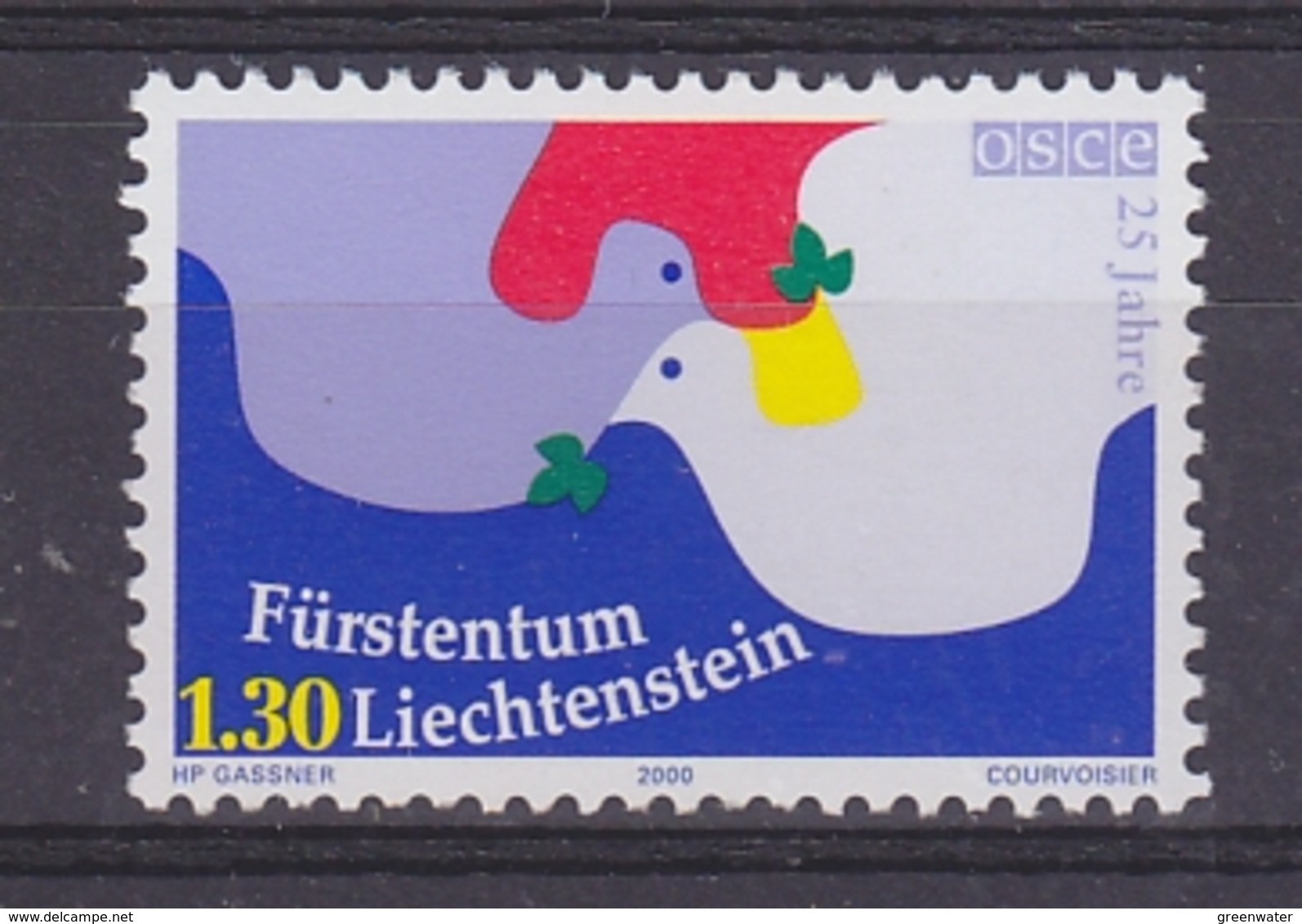 Liechtenstein 2000 25Y KSZE/OSCE 1v ** Mnh (44189) - Europese Gedachte