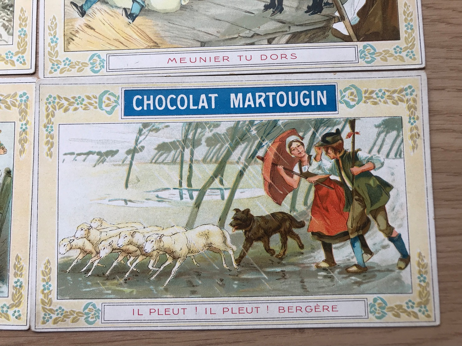 LOT DE 6 CHROMOS CHOCOLAT MARTOUGIN - Other & Unclassified