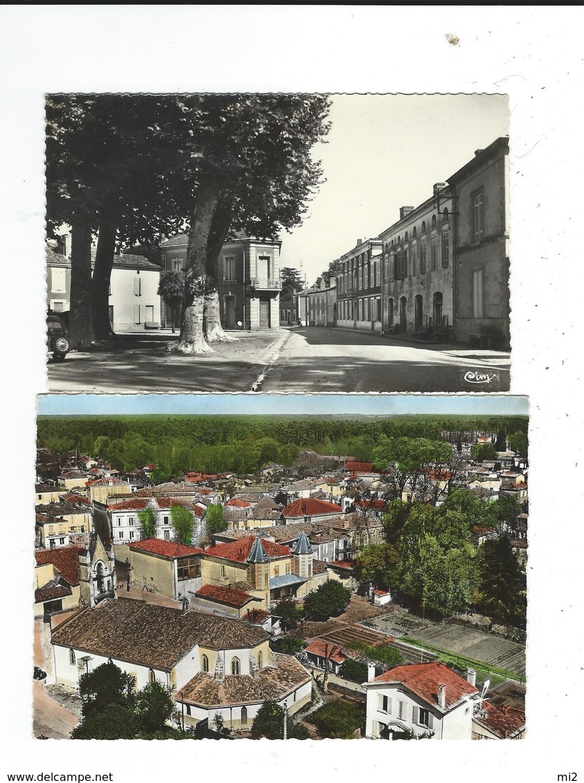 33 St Saint Symphorien Lot 2 Cartes Cours Gambetta+ Vue D'ensemble - Autres & Non Classés