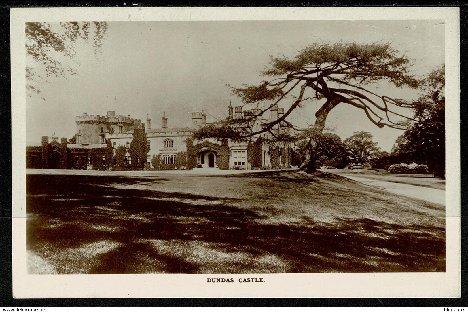 Ref 1319 - Early Real Photo Postcard - Dundas Castle West Lothian Nr Edinburgh Scotland - West Lothian