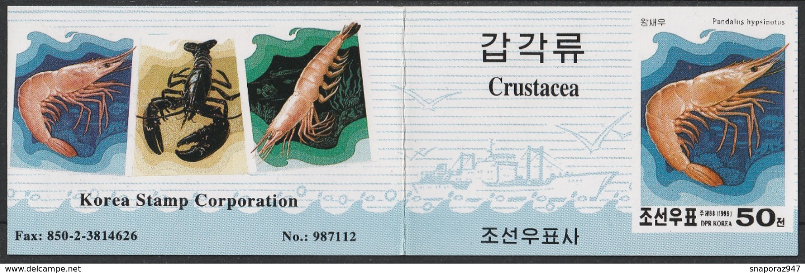 1999 Vita Marina Marine Life Crostacei Crustaceans Crustacès Booklet L18 - Crostacei