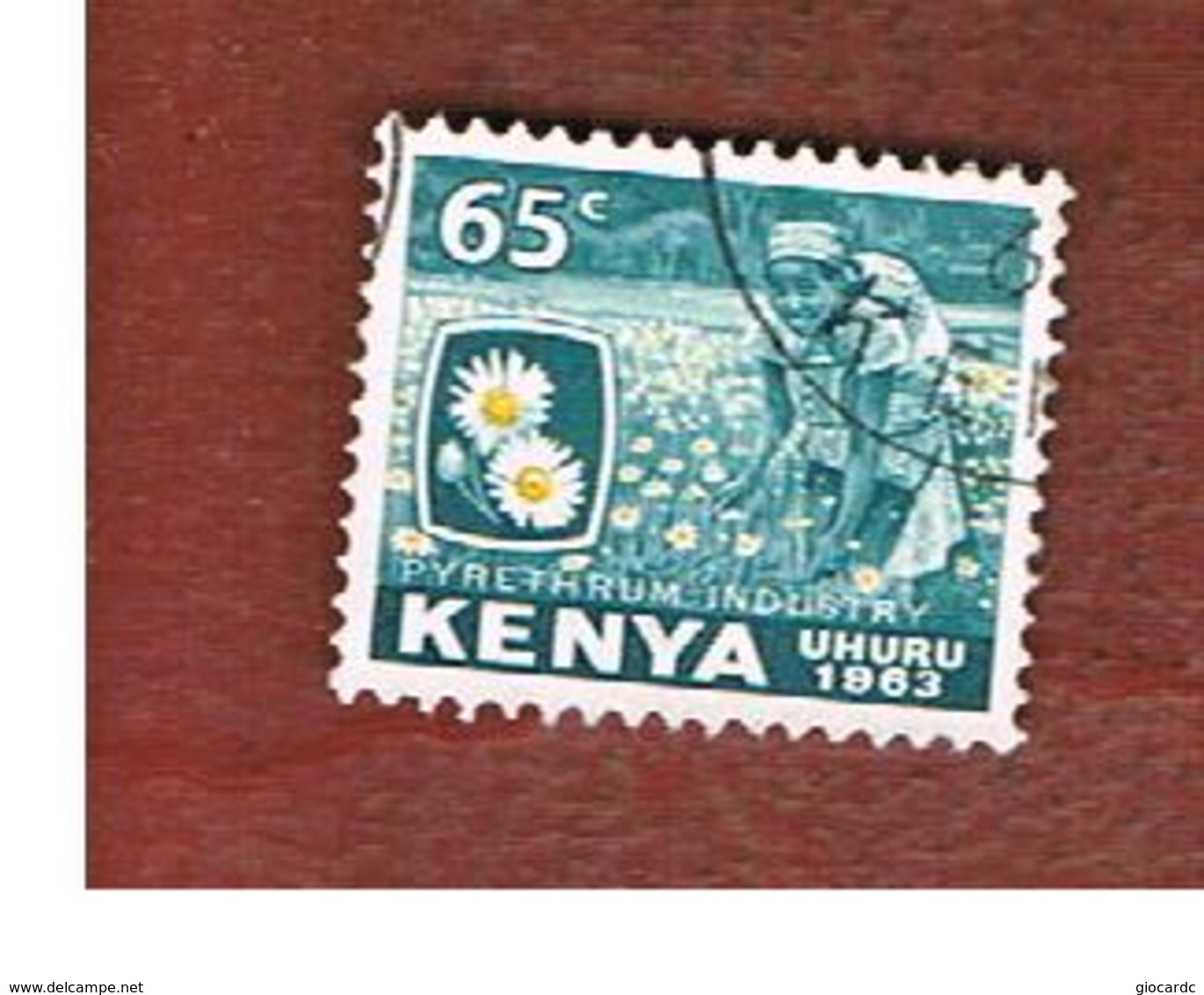KENYA  - SG 8 -  1963   PYRETHRUM INDUSTRY    USED° - Kenia (1963-...)