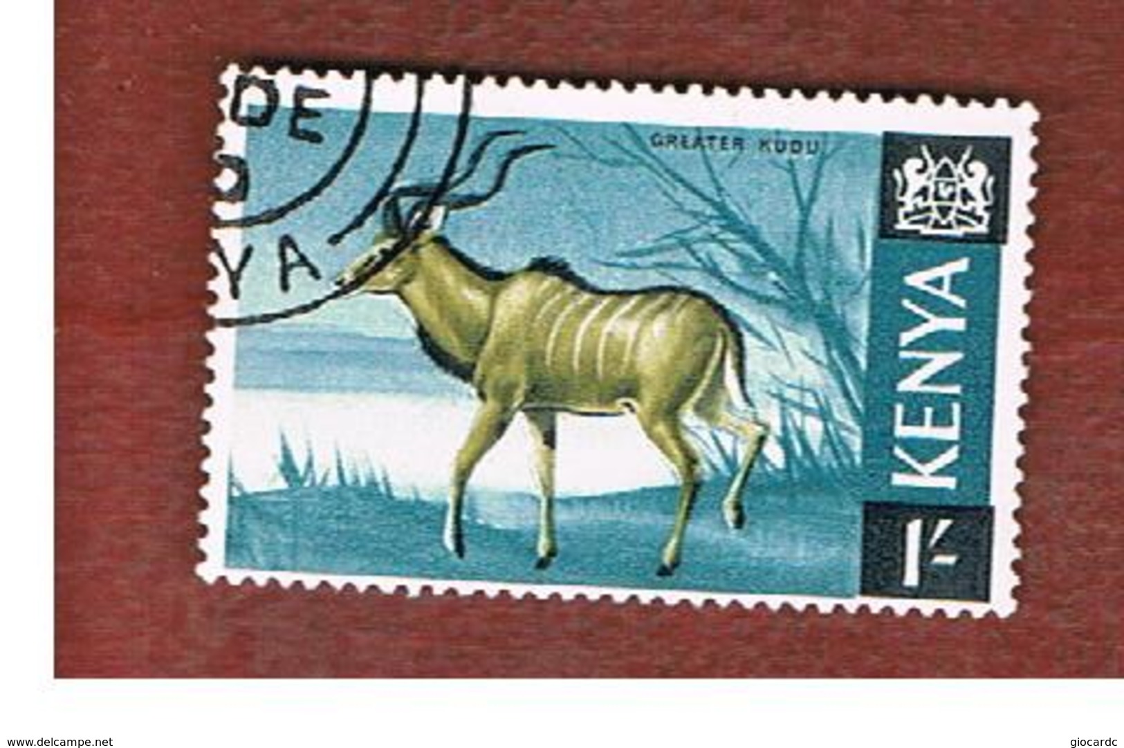KENYA  - SG 29  -  1966 ANIMALS: GREATER KUDU           -  USED° - Kenia (1963-...)