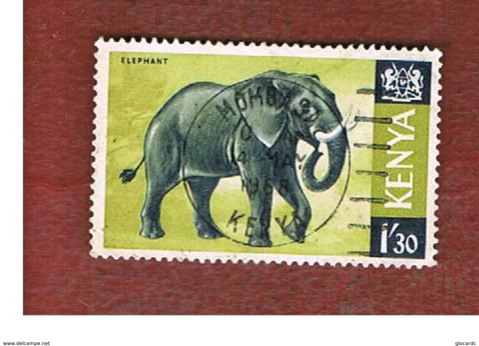 KENYA  - SG 30  -  1966 ANIMALS: AFRICAN ELEPHANT          -  USED° - Kenia (1963-...)