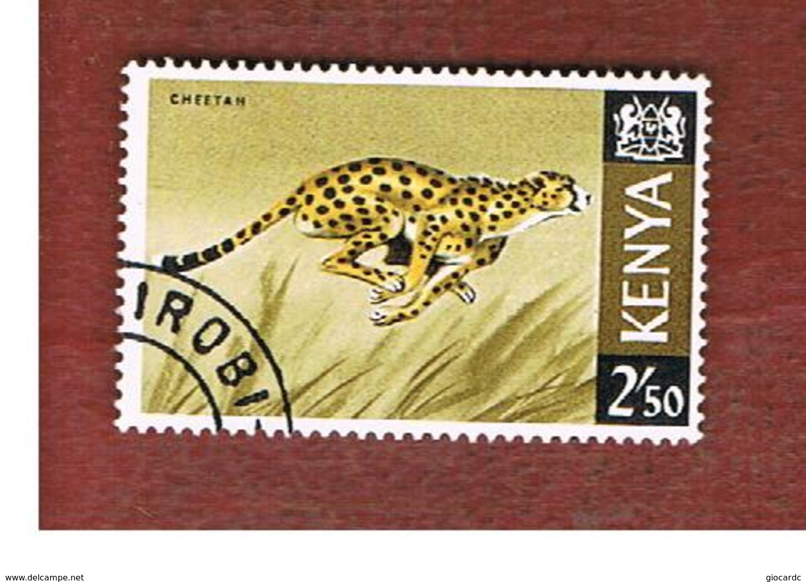 KENYA  - SG 32  -  1966 ANIMALS: CHEETAH        -  USED° - Kenia (1963-...)