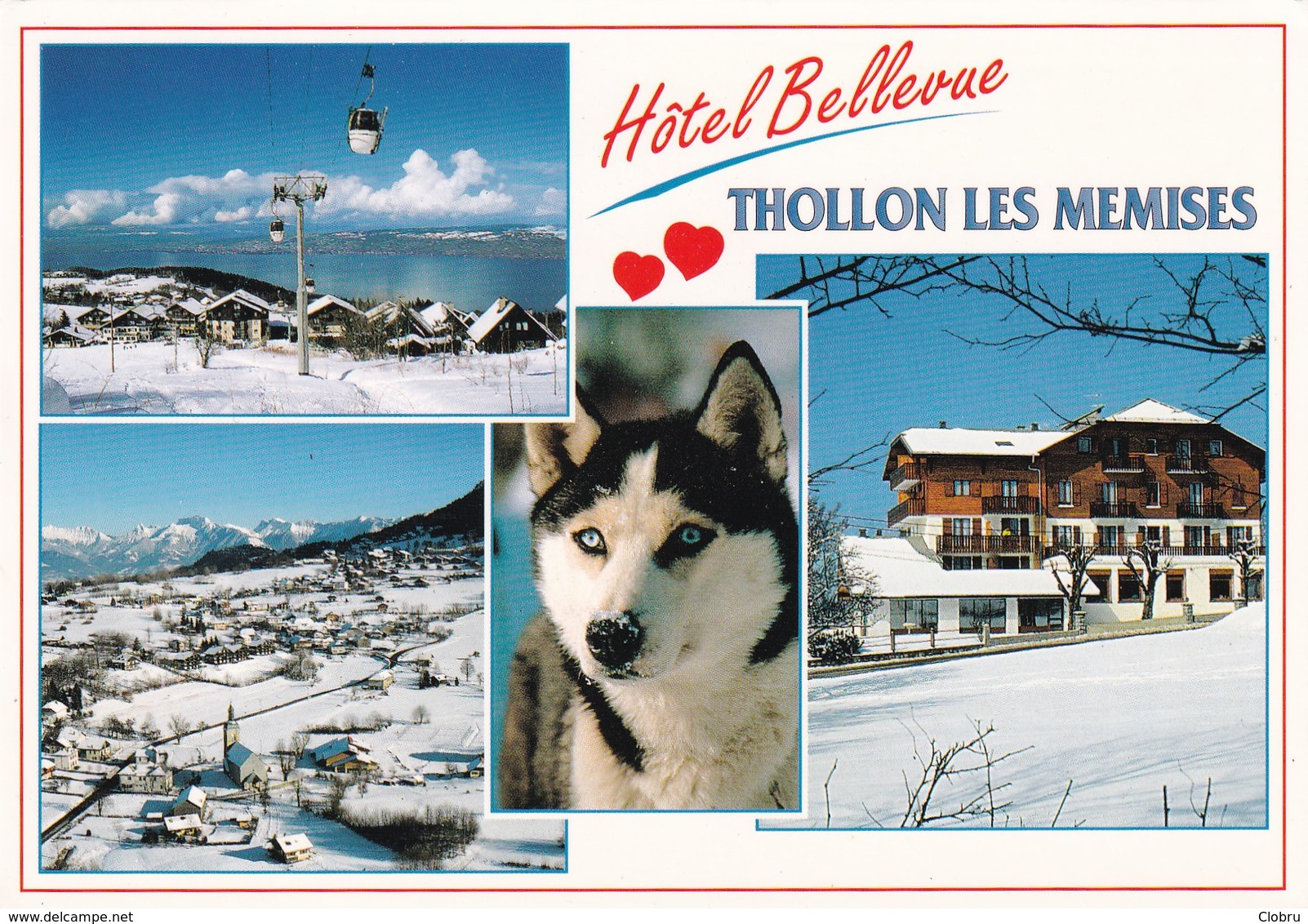 74 Thollon Les Memises, Hôtel Restaurant Bellevue, Multivues - Autres & Non Classés