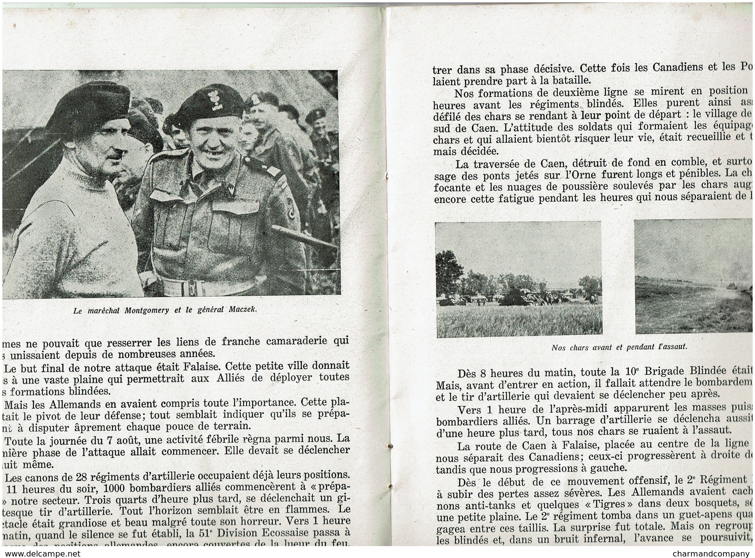 WWII - Guerre - 39-45 La 1ère Division Blindée Polonaise - Combats En France, Belgique Et Pays-Bas - 40 Pages - 7 Scans - 1939-45