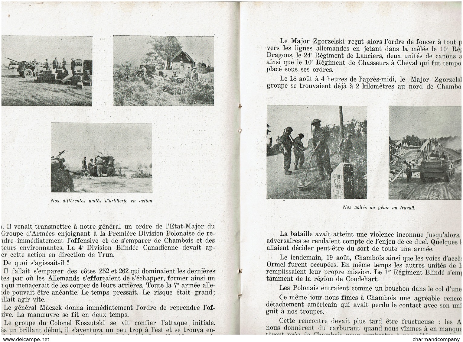 WWII - Guerre - 39-45 La 1ère Division Blindée Polonaise - Combats En France, Belgique Et Pays-Bas - 40 Pages - 7 Scans - 1939-45