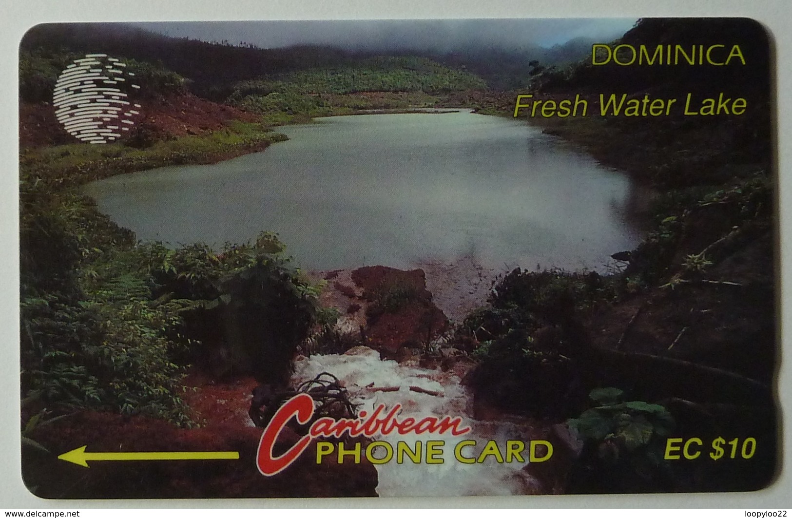 DOMINICA - GPT - 6CDMB - $10 - DOM-6B - Fresh Water Lake - Used - Dominica