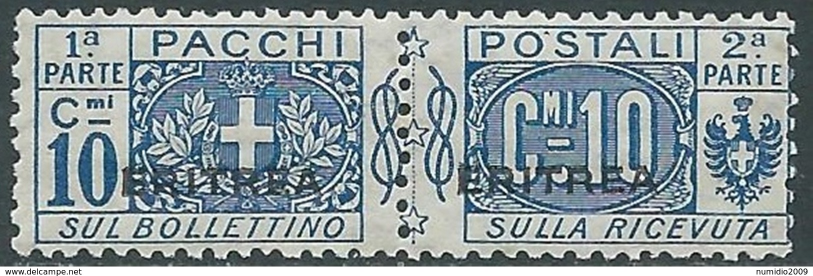 1917-24 ERITREA PACCHI POSTALI 10 CENT MNH ** - RA28-8 - Eritrea