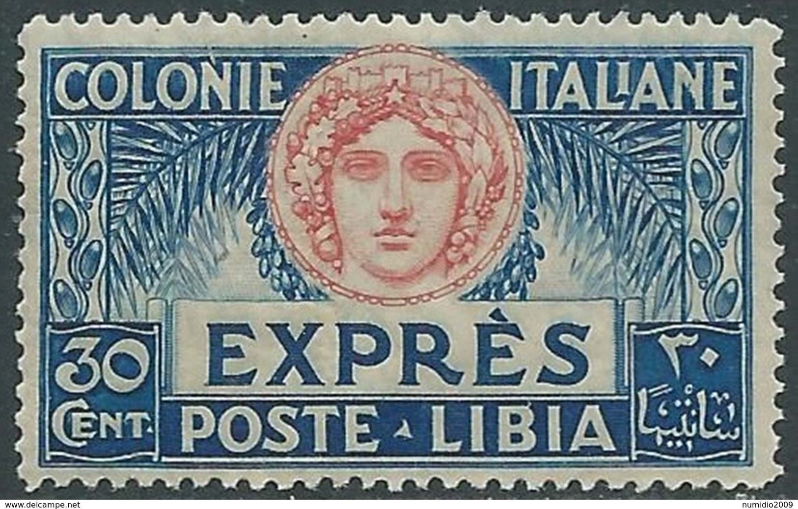 1921 LIBIA ESPRESSO ITALIA TURRITA 30 CENT MNH ** - RA29-9 - Libyen