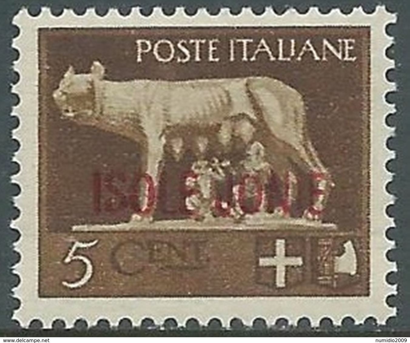 1941 ISOLE JONIE LUPA 5 CENT MNH ** - RA30-6 - Îles Ioniennes