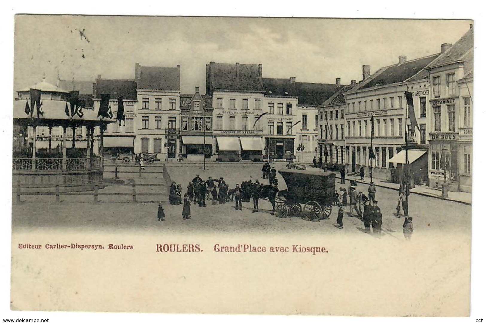 Roulers  Roeselare  Grand'Place Avec Kiosque - Roeselare