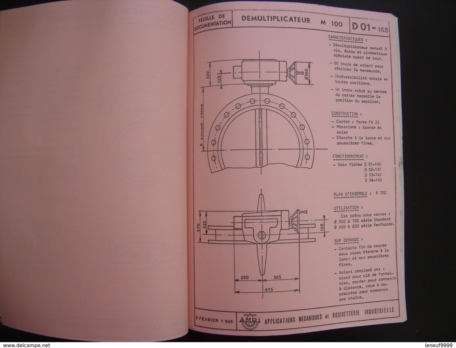 60'S Catalogue Vannes AMRI Loft Industrie Industriel - Bricolage / Technique