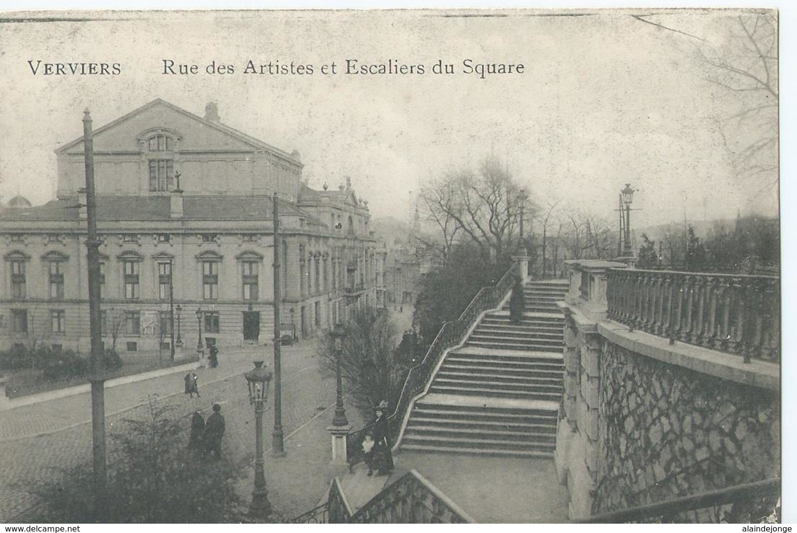 Verviers - Rue Des Artistes Et Escaliers Du Square - Emile Dumont, éditeur - Verviers