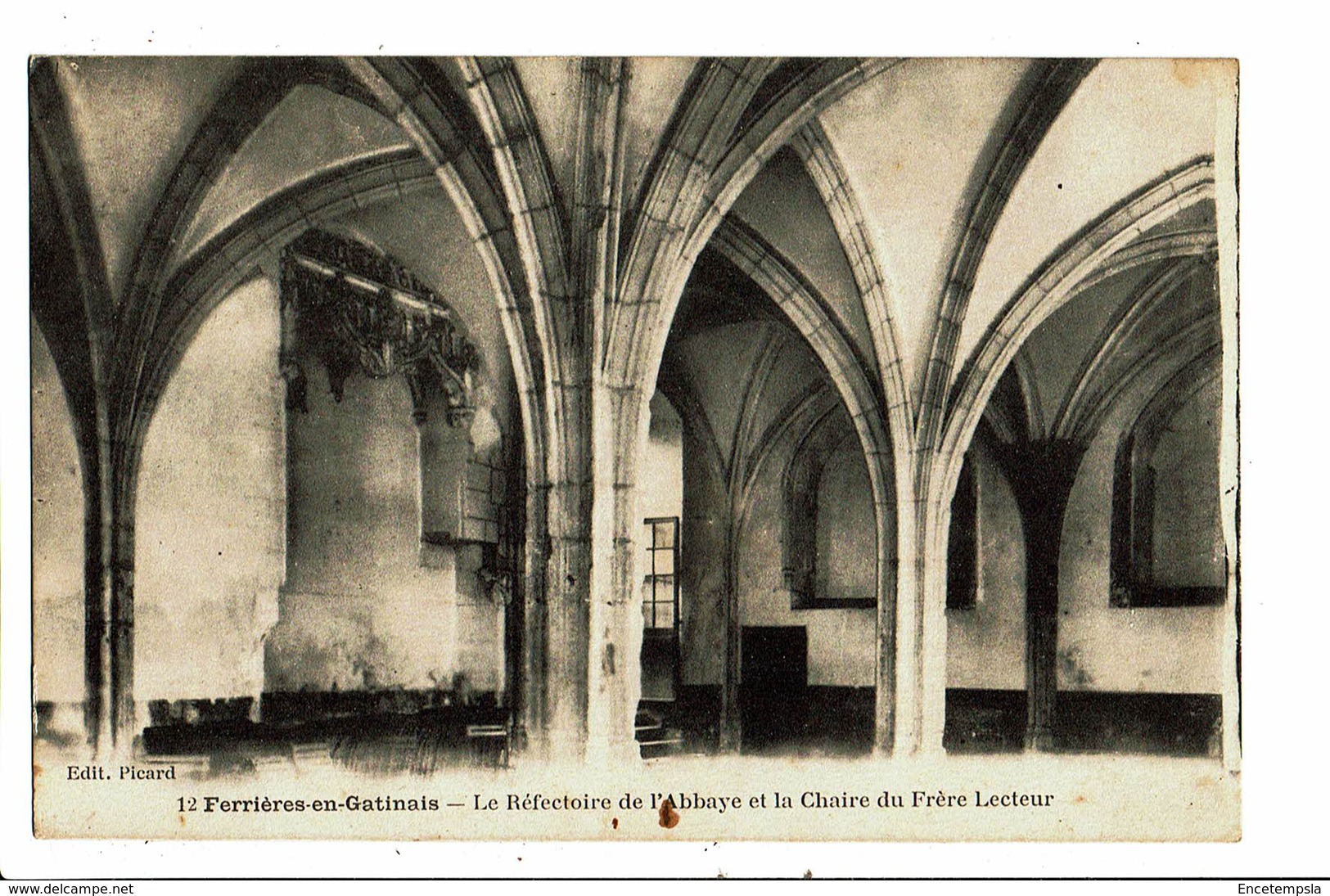 CPA - Carte Postale FRANCE - Ferrières-en-Gâtinais Le Réfectoire De L'abbaye En 1924  VM5601 - Montargis
