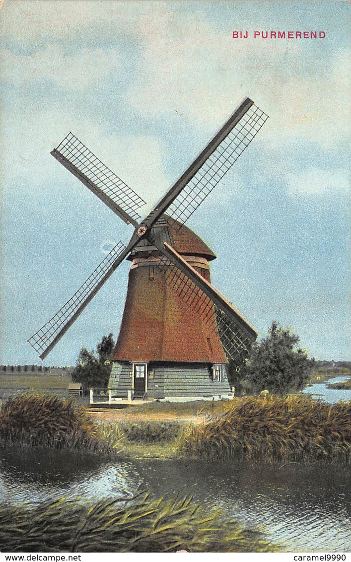 Windmolen Molen Windmill Moulin à Vent  Bij Purmerend   De Palingjager Poldermolen     L 572 - Windmolens