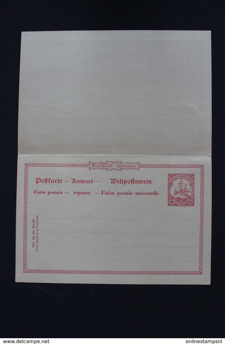 Deutschland  DSWA Postkarte P16 Avec Response SWAKOPMUND -> Berlin 7-12-1905 - Sud-Ouest Africain Allemand