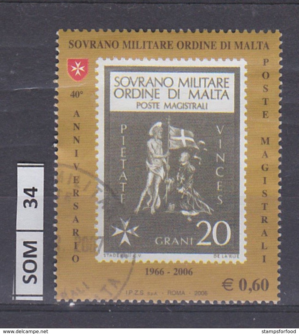 SOVRANO ORDINE DI MALTA   2006	Anniversario  Della Posta Dell'Ordine 20 Gr Usato - Otros - Europa