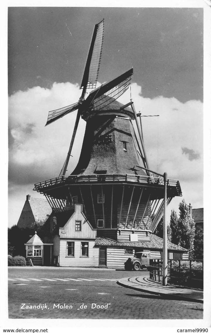 Windmolen Molen Windmill Moulin à Vent    Zaandijk  Molen De Dood Echte Fotokaart     L 584 - Windmolens